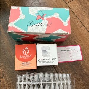 Beetles Nail Glue and UV LED Nail Lamp Set